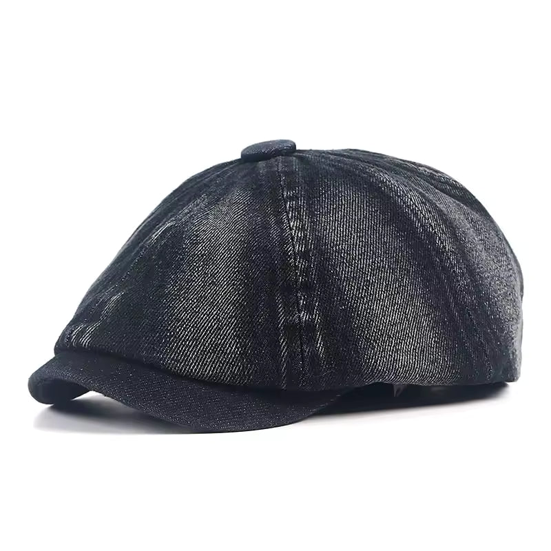 Denim Newsboy Cap — KELSO