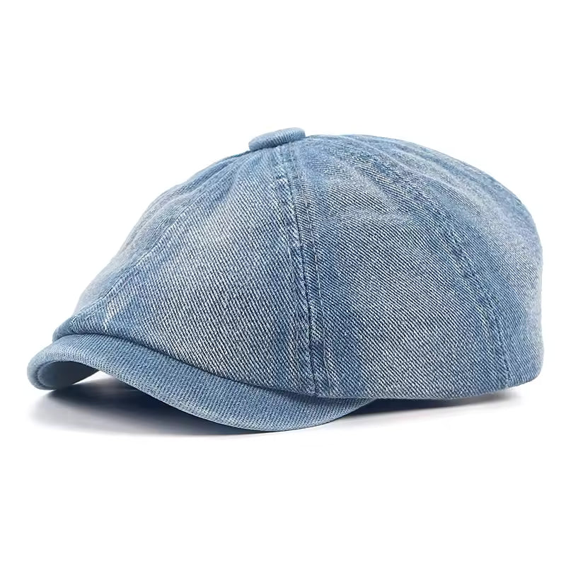 Denim Newsboy Cap — KELSO