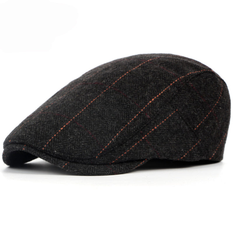 Pinstripe Herringbone Cap — APPLEBY