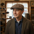 Wool Herringbone Flat Cap | SCOTTSDALE 2