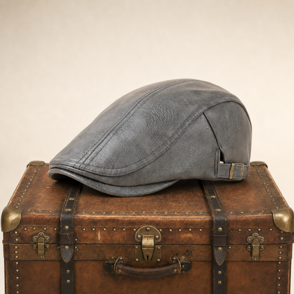 Heritage Leather Cap — SEDBERGH