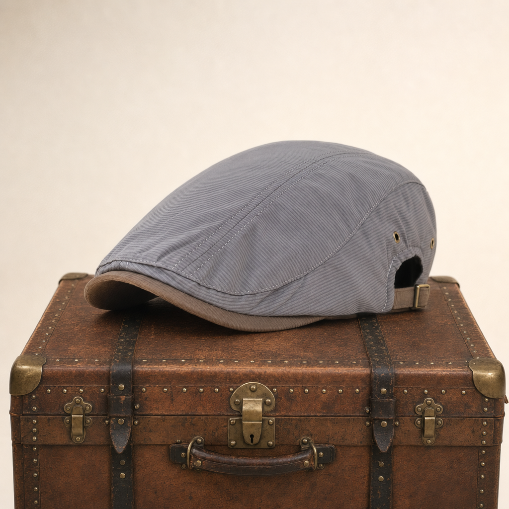 Pinstripe Cotton Cap — MARSDEN