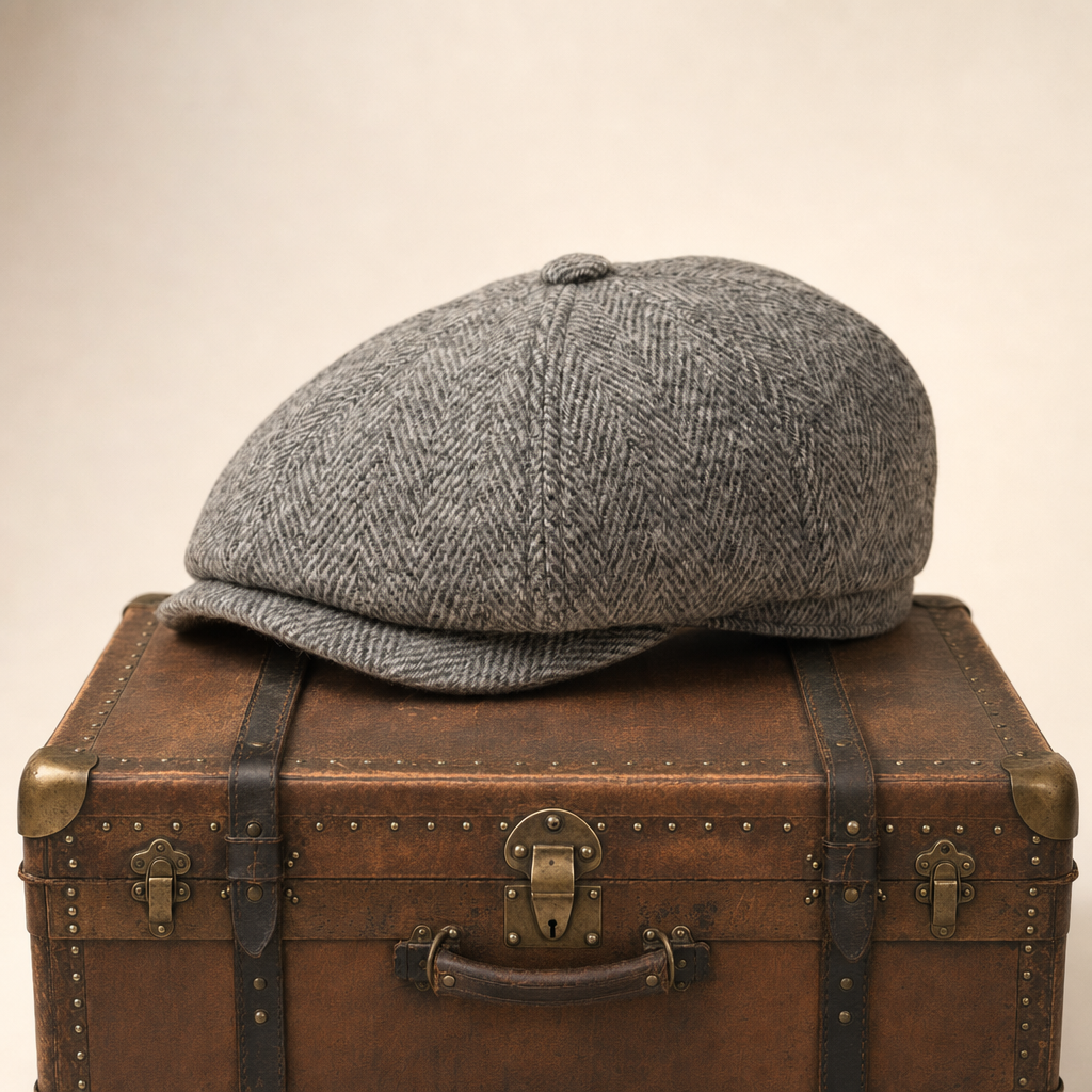 Herringbone Earflap Cap — HEXHAM