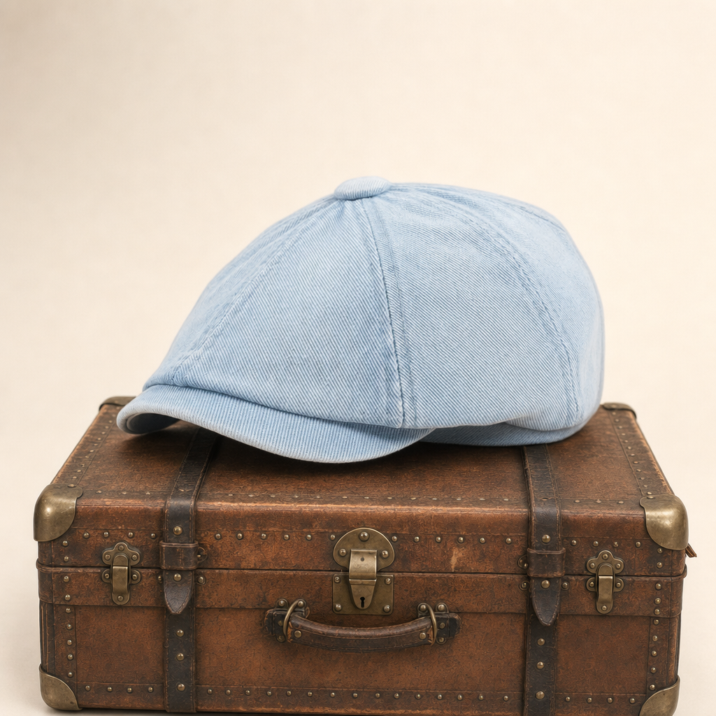 Denim Newsboy Cap — KELSO