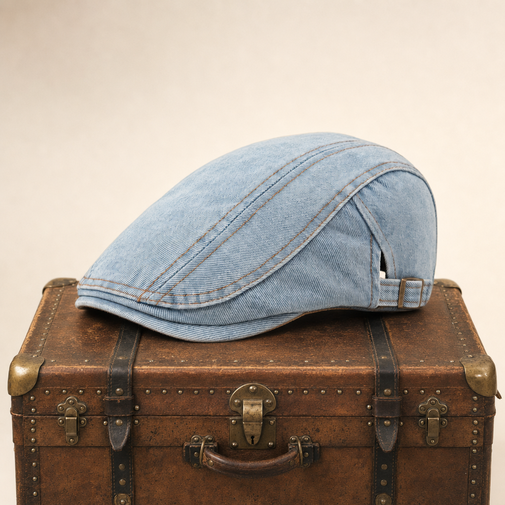 Denim Stitch Cap — HOLMFIRTH