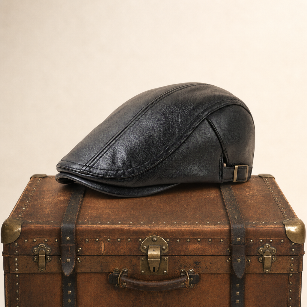 Heritage Leather Cap — SEDBERGH
