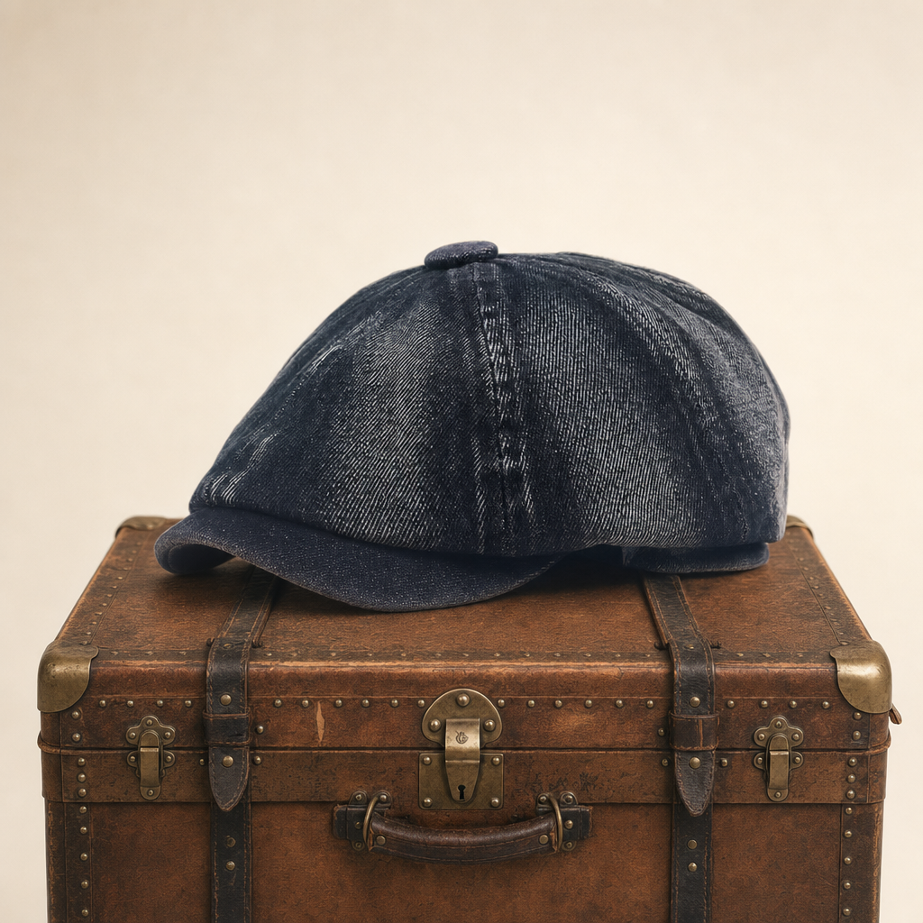 Denim Newsboy Cap — KELSO