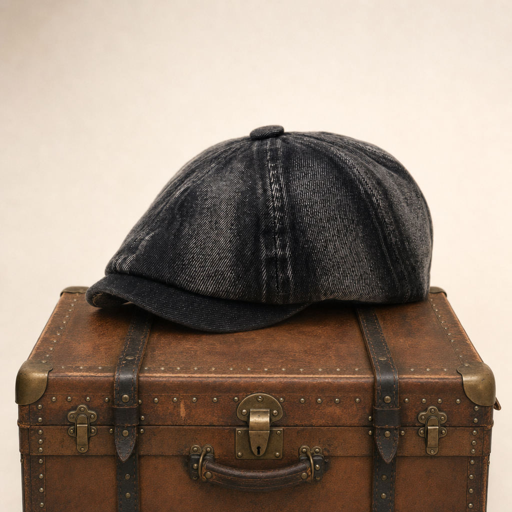 Denim Newsboy Cap — LOMOND