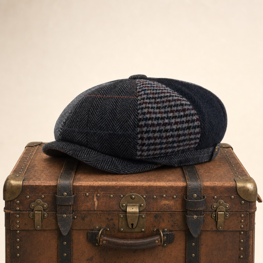 Wool Patchwork Cap — NANTWICH