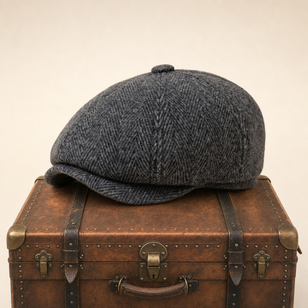 Herringbone Earflap Cap — HEXHAM