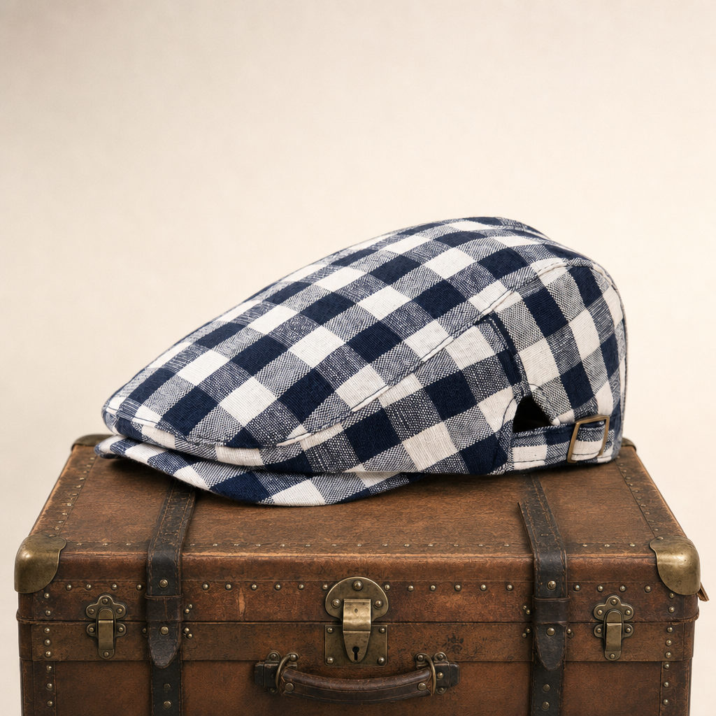 Wool Herringbone Flat Cap — KENDAL
