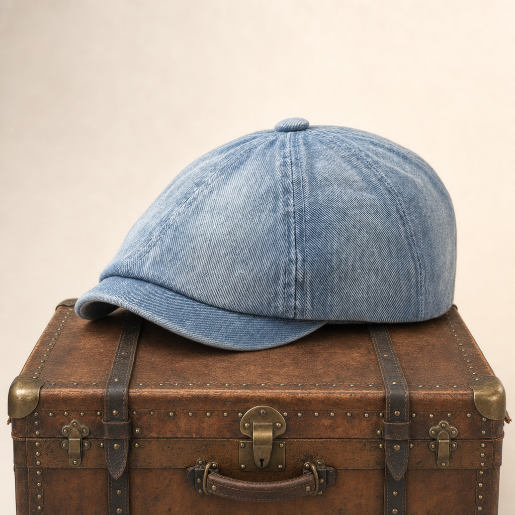 Denim Newsboy Cap — LOMOND