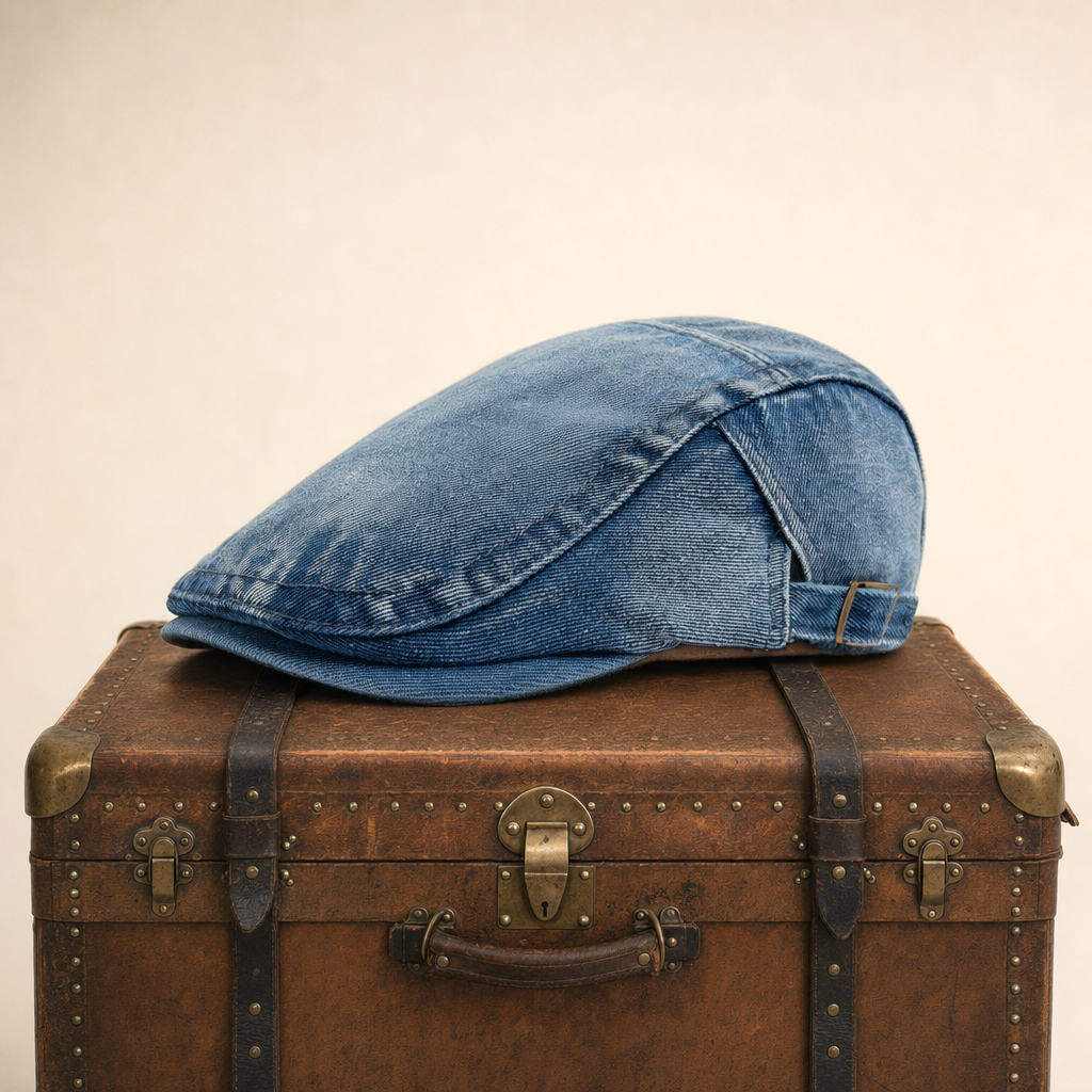 Stonewash Denim Cap — AMBLESIDE