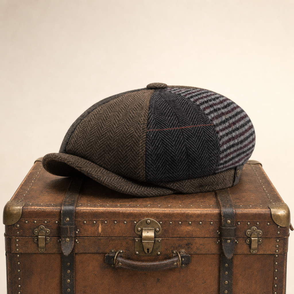 Wool Patchwork Cap — NANTWICH