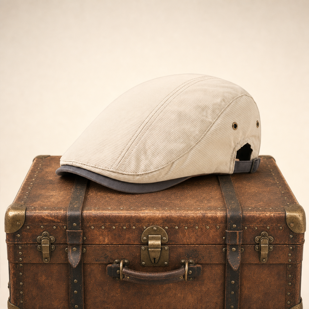 Pinstripe Cotton Cap — MARSDEN